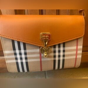 Plaid handbag, designer-inspired print 🍂🍁